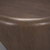 Shima Oval Dark Brown Wood with Arched Legs Coffee Table, by Mercana, 48" length x 28" width x 16" height thumbnail 8