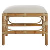 Laguna Small White Bench, Furniture by Uttermost, 24" width x 20" height x 16" depth thumbnail 1