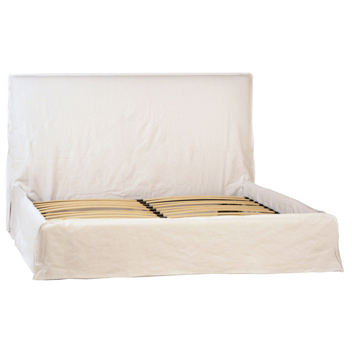 Whitney Bed Queen White, by Dovetail, 67" width x 43" height x 86" depth View 1