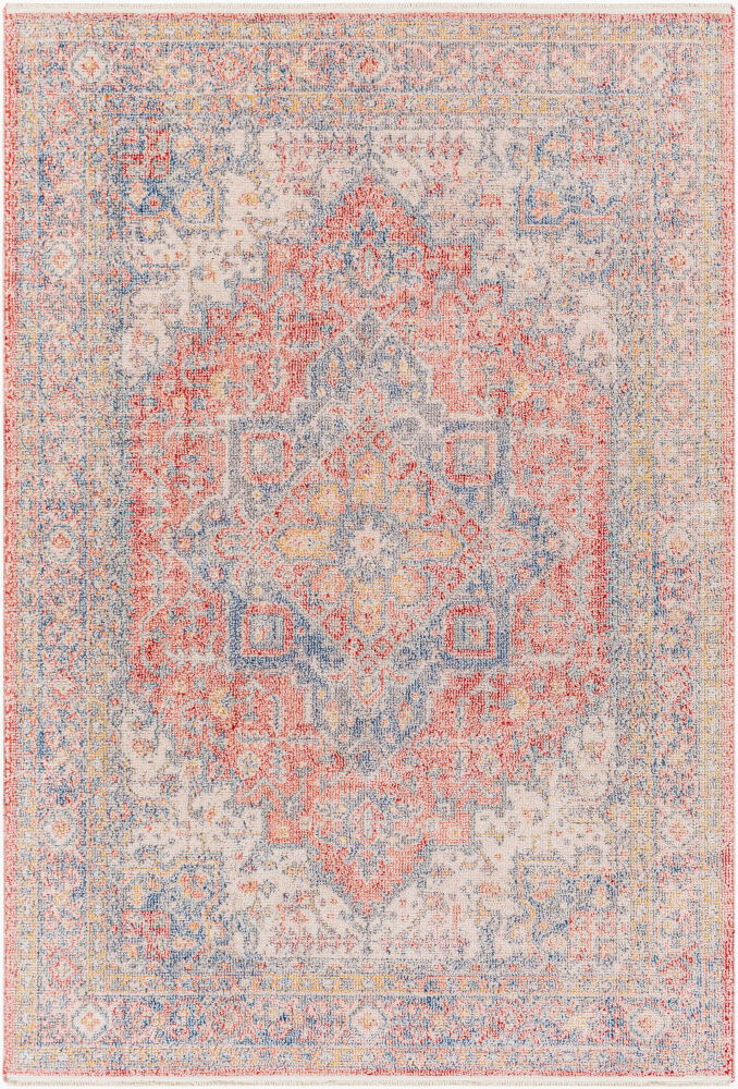 Subtle Machine Woven Rug, by Surya, 9'0.27" length x 6'6.74" width