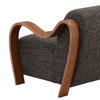 Amabel Occasional Chair Blue, Accent Chair by Dovetail, 30" width x 28.75" height x 36.5" depth thumbnail 6