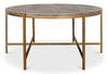 Grey Shagreen Coffee Table, by Sarreid, 2'10" length x 2'10" width x 1'4" height thumbnail 3