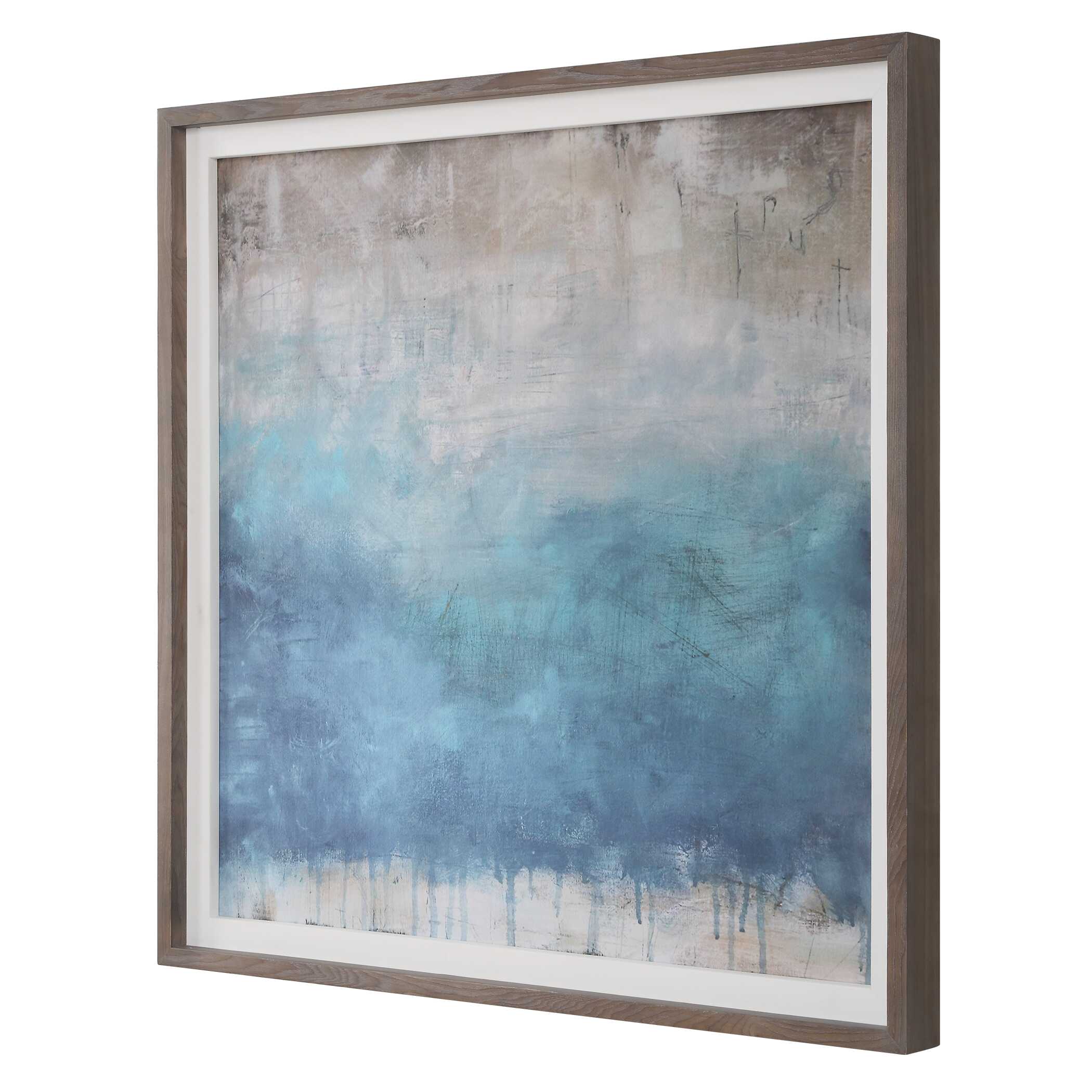Serenity Paused Framed Abstract Print, Painting by Uttermost, 44.75" width x 44.75" height x 3" depth View 5