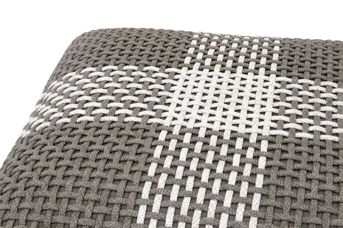 Cross Accent Cube, Ottoman by Essentials for Living, 18" width x 19" height x 18" depth View 3