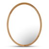 Alcott Oval Mirror Oak, by Moe's Home, 32" width x 40" height x 1.06" depth thumbnail 1
