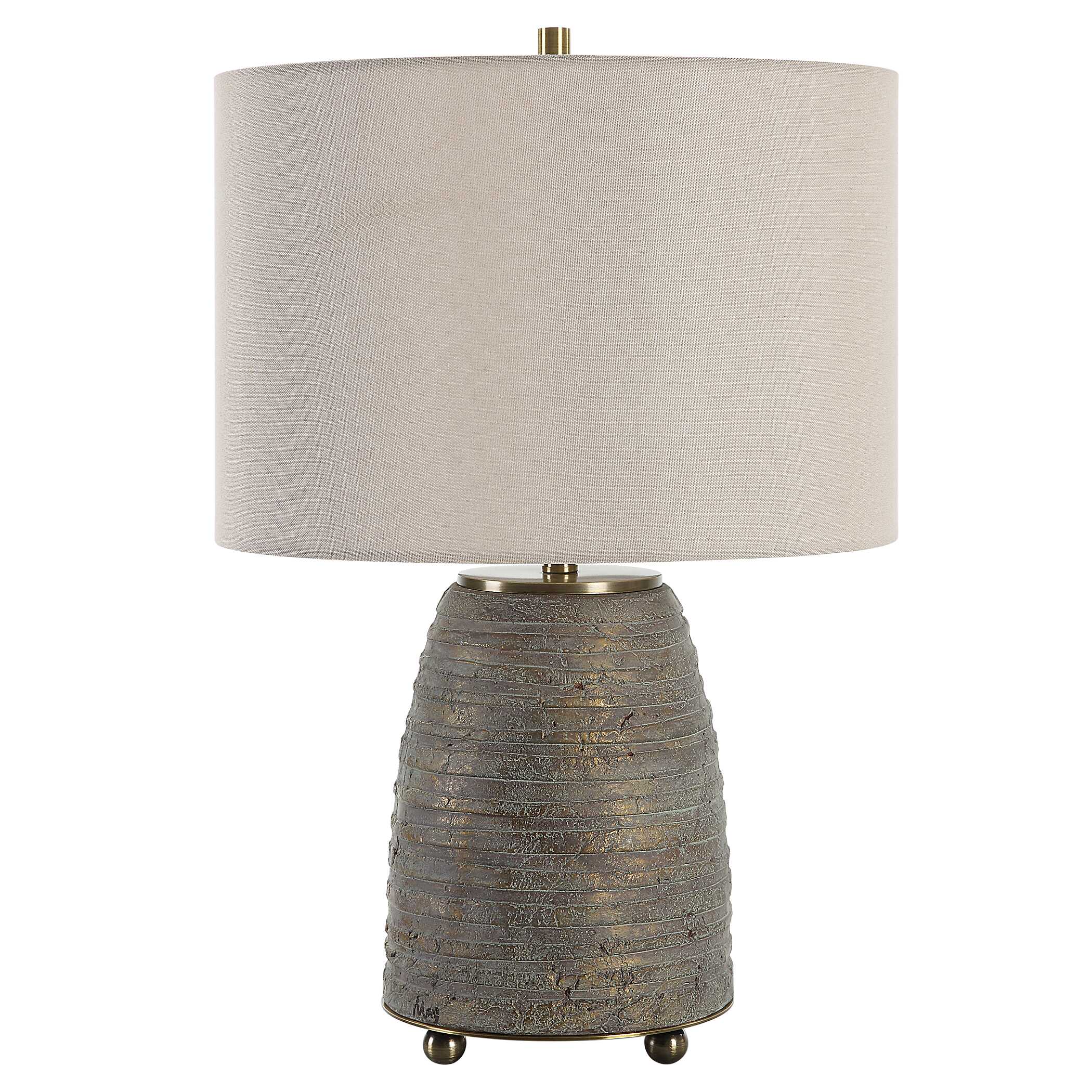 Gorda Bronze Ceramic Table Lamp, by Uttermost, 15" width x 22.5" height x 15" depth View 5