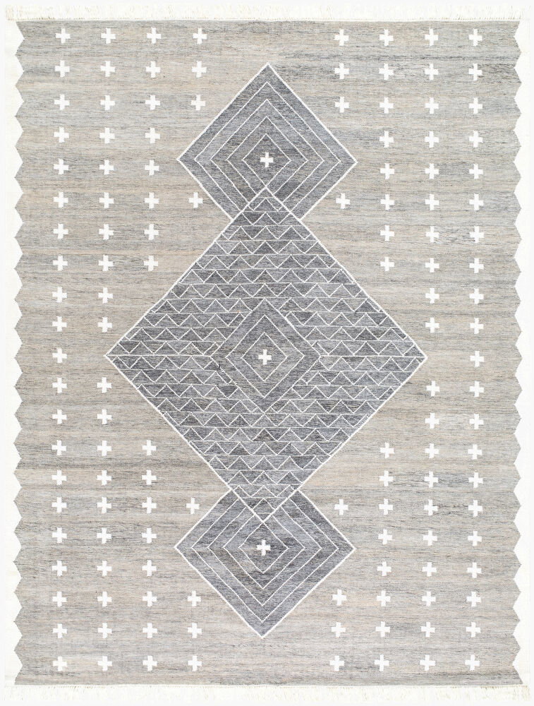 Bursa Handmade Rug, by Surya, 1'6" length x 1'6" width
