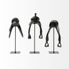 Colt III 8L x 9W Black Equestrian-Inspired English Horse Saddle, Decorative Object by Mercana, 7.87" length x 9.06" width x 16.93" height thumbnail 2