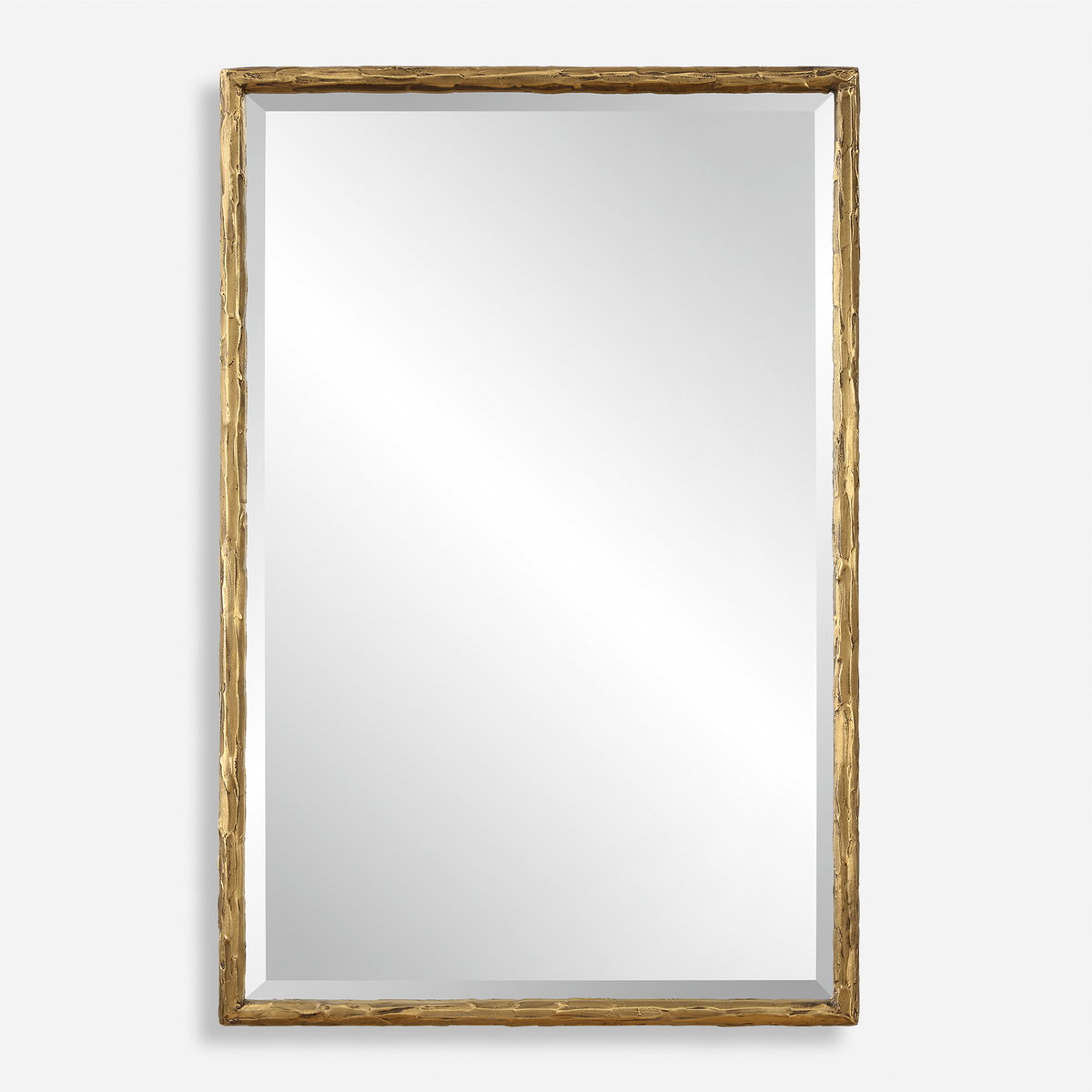 Sutton Gold Vanity Mirror, by Uttermost, 2'0.25" width x 3'0.12" height x 1.37" depth View 1