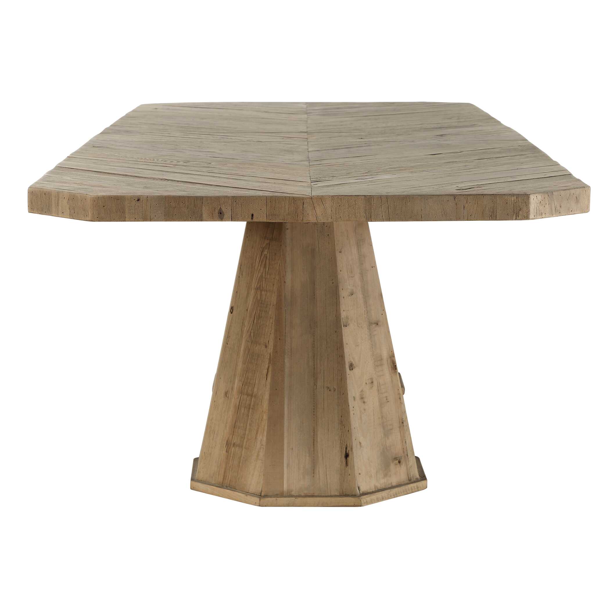 Caledon Reclaimed Oak Dining Table, Furniture by Uttermost, 114" width x 30" height x 40" depth View 6