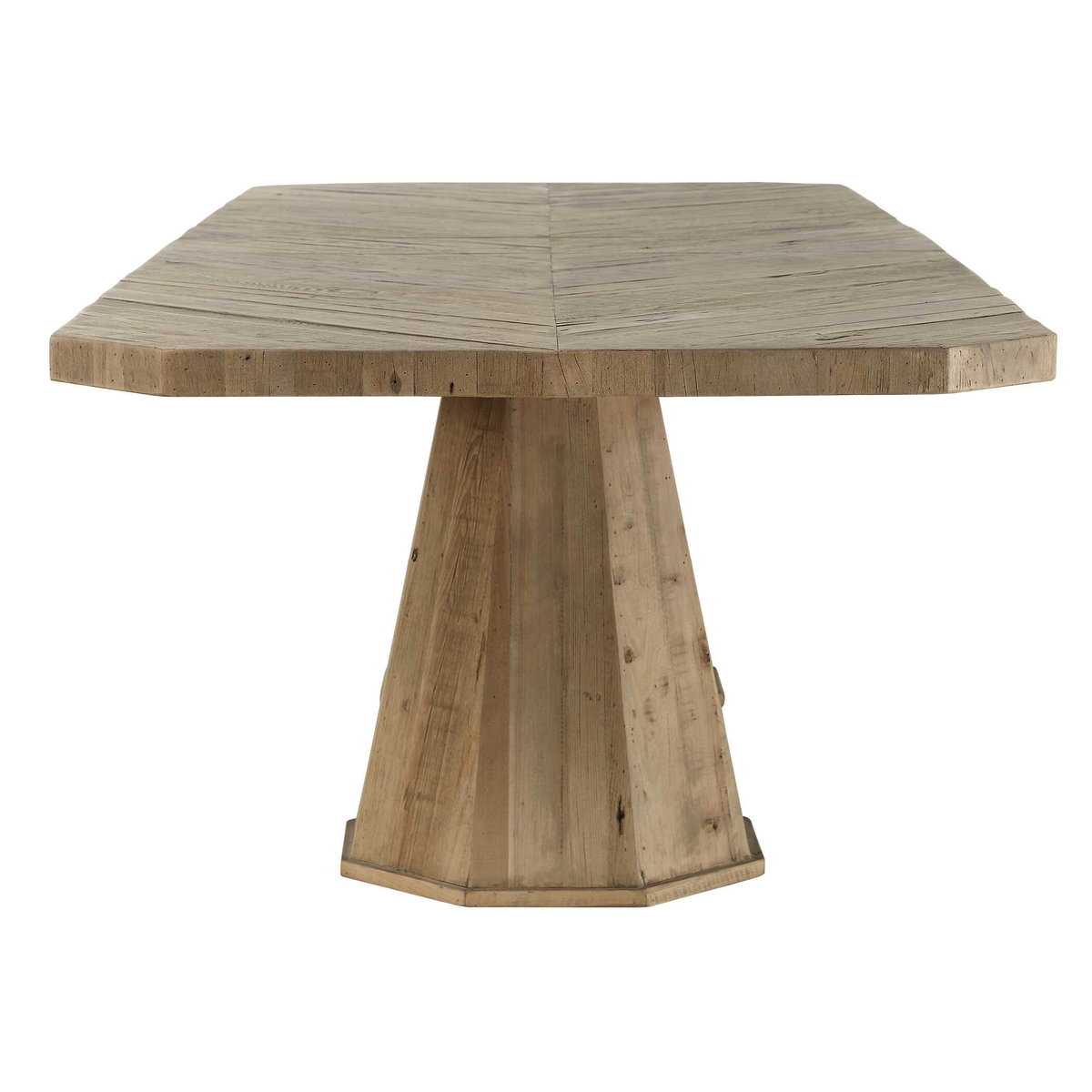 Caledon Reclaimed Oak Dining Table, by Uttermost, 114" width x 30" height x 40" depth View 6