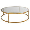 Radius Modern Circular Coffee Table, Furniture by Uttermost, 48" width x 14.5" height x 48" depth thumbnail 5