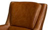 Baker Leather Swivel Chair, Cuba Brown thumbnail 3