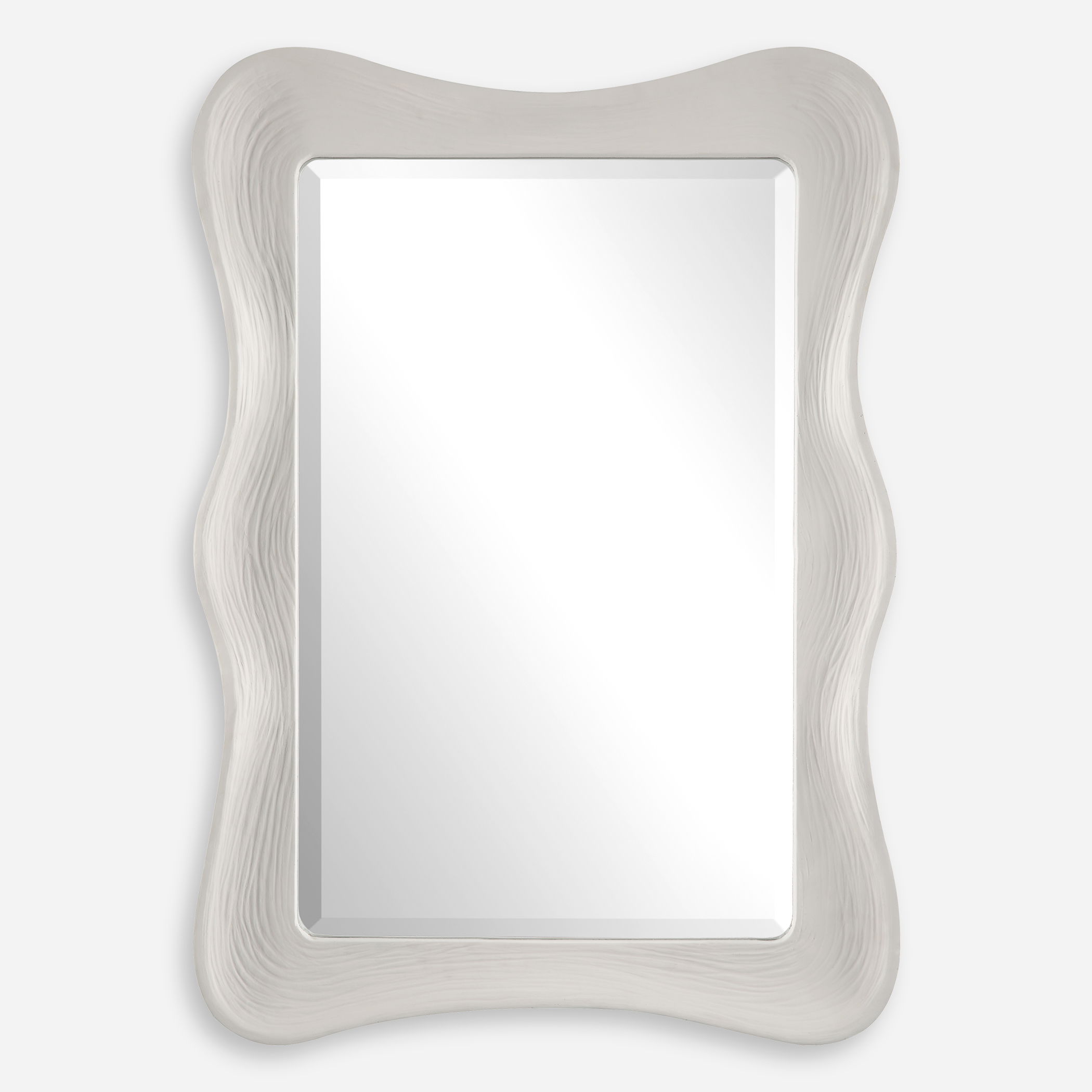 Whitehaven Wavy Rectangle Mirror, by Uttermost, 25.5" width x 35.62" height x 2.75" depth View 1