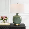 Nataly Aged Green Table Lamp thumbnail 1