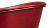 Nagel Distilled Leather Chair,New Rouge, Seating by Sarreid, 30" length x 33" width x 2" height thumbnail 3