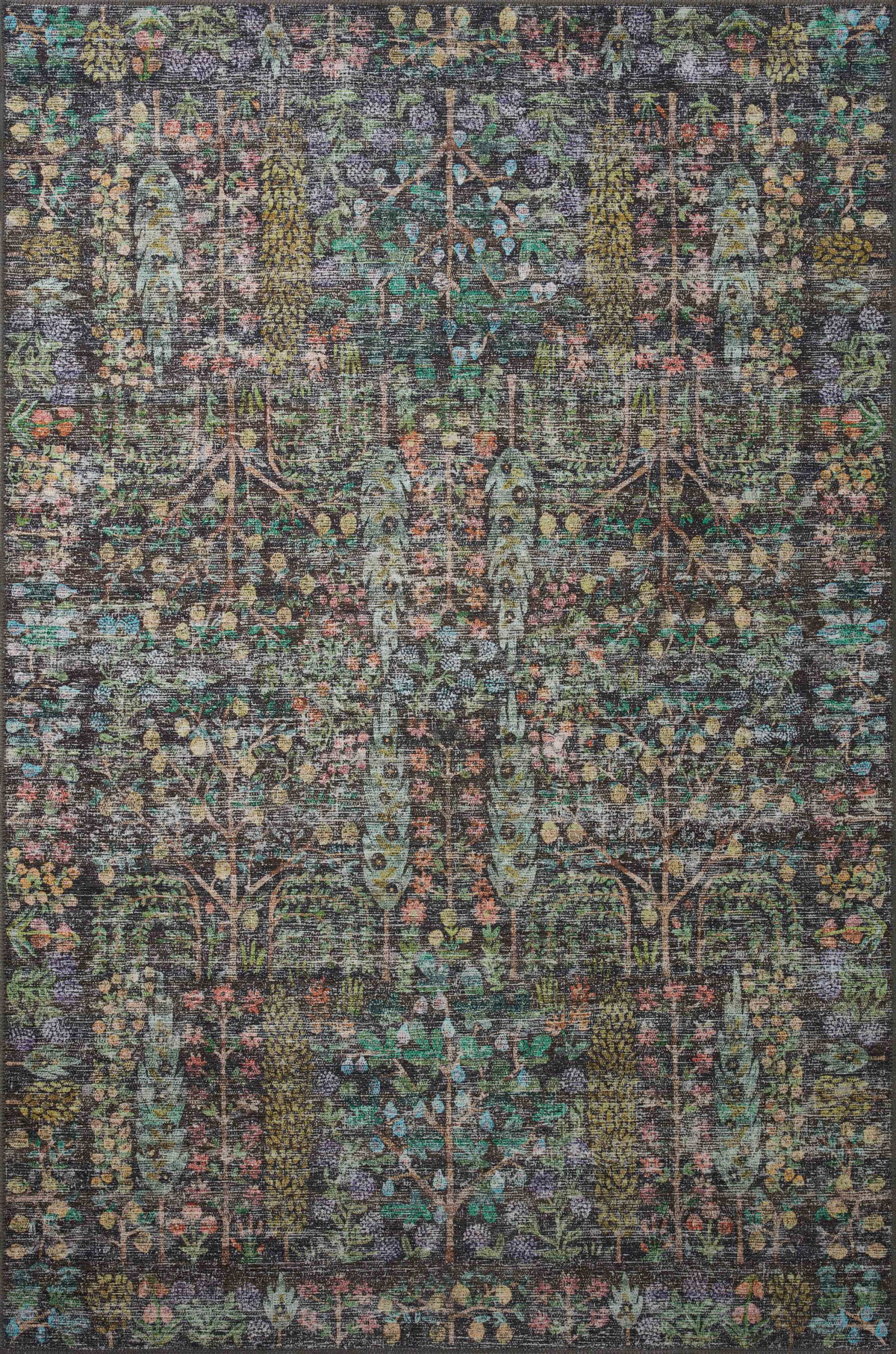 Rifle Paper Co. x Loloi Maison Rug, 5' length x 5' width View 1