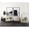Micra  Matte Black Metal Decorative Object on a Stand, by Mercana, 11.02" length x 2.99" width x 13.39" height thumbnail 2