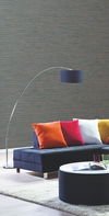 Ramie Weave Grasscloth Dark Blue Metallic Wallpaper thumbnail 2