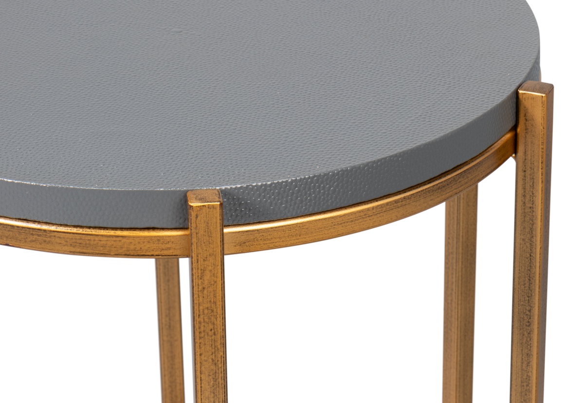 Spence Side Table  Quiet Shade, by Sarreid, 1'4" length x 1'4" width x 1'9" height View 5