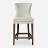 Dariela White Counter Stool, Counter & Bar Stool by Uttermost, 19.5" width x 40.75" height x 23" depth thumbnail 1