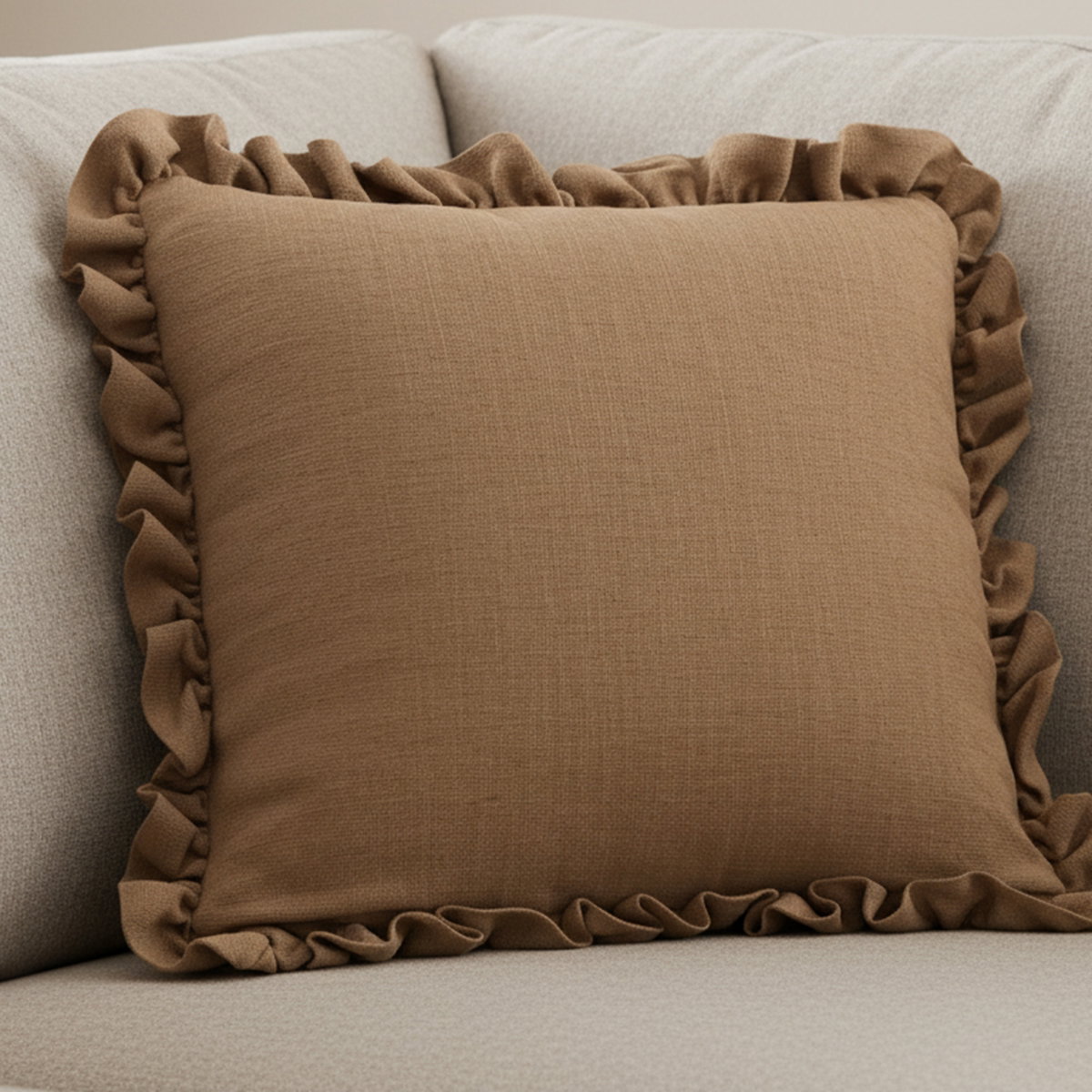 Betty 20 Inch Cushion Ginger, Decorative Pillow by Moe's Home, 20" width x 4" height x 20" depth View 5