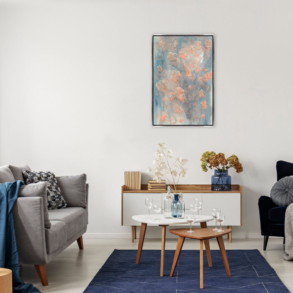 25.5 x 37.5 Coral Floral, Art by Leftbank Art, 25.5" width x 37.5" height View 2