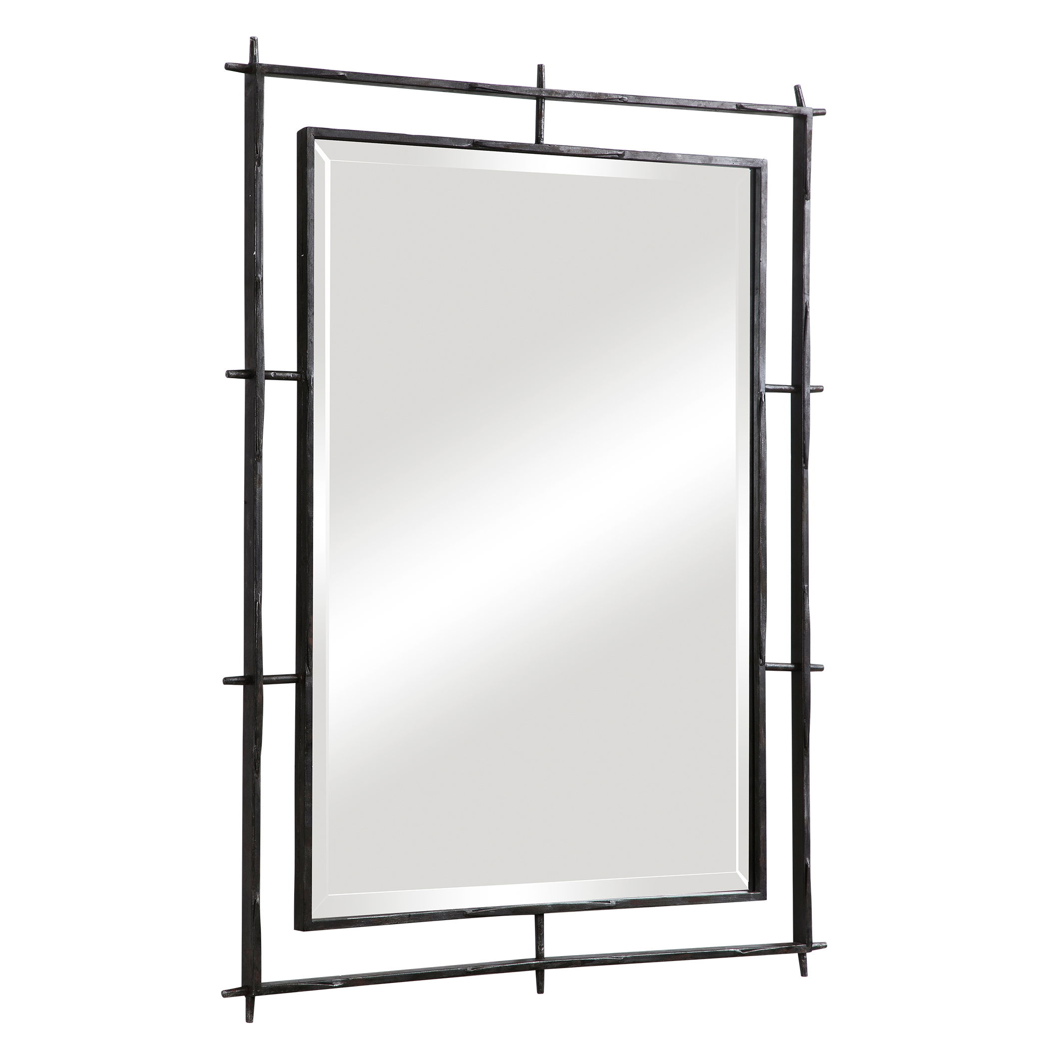 Ironworks Industrial Mirror large image 