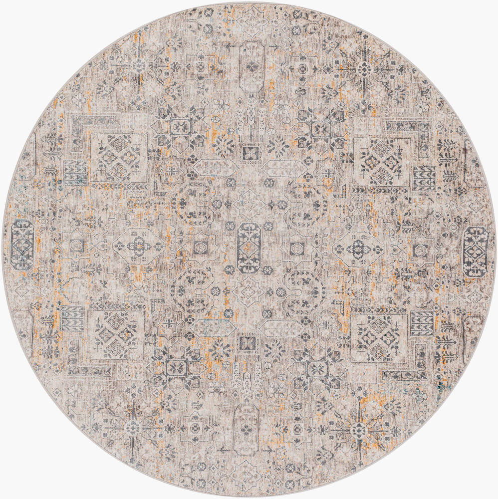 Cardiff Machine Woven Rug, by Surya, 5'2.99" length x 5'2.99" width