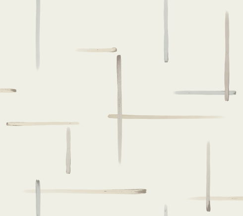 Gilded Sumi-E Neutral & Glint Wallpaper