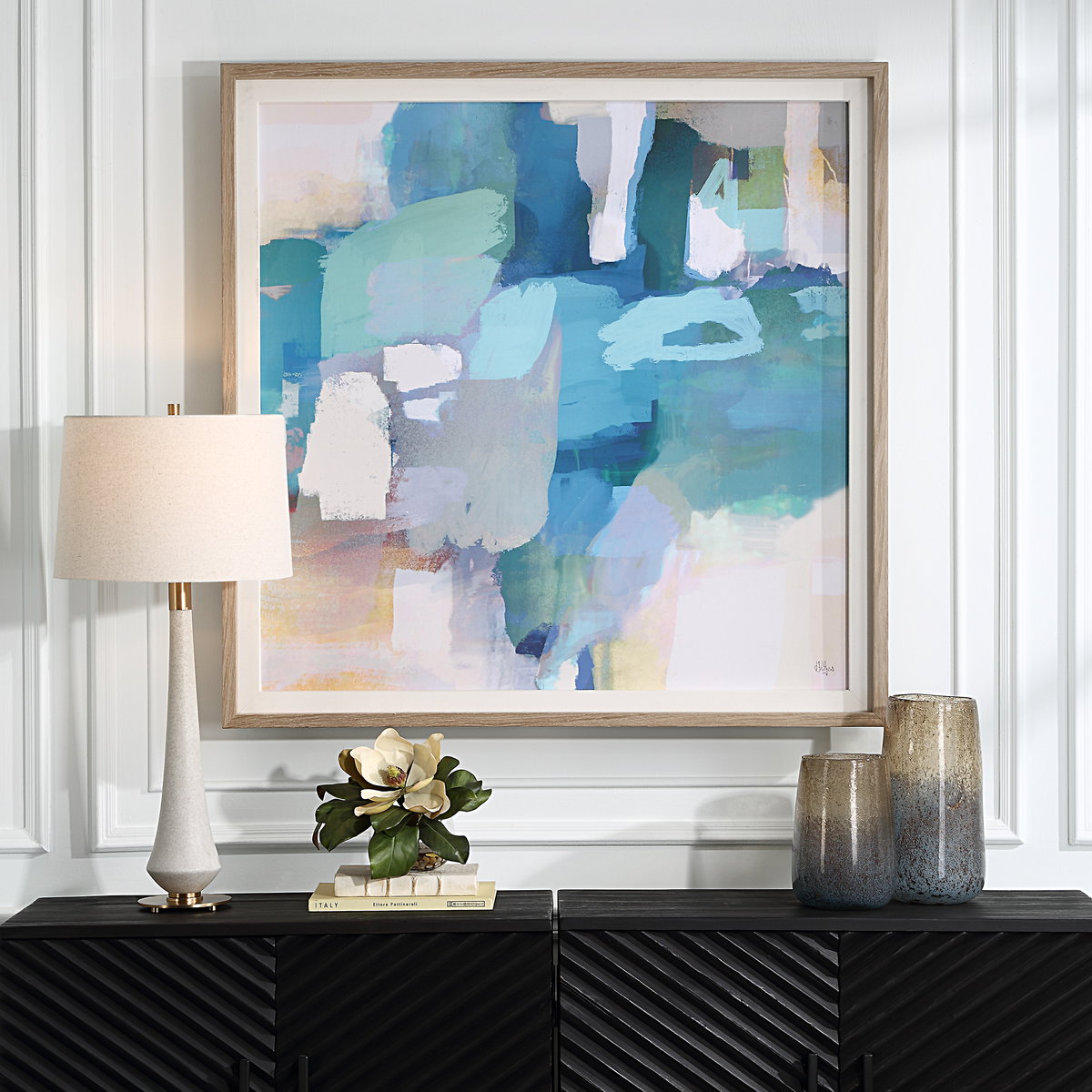 Continue On Abstract Framed Print, Art by Uttermost, 46.5" width x 46.5" height x 3" depth View 2