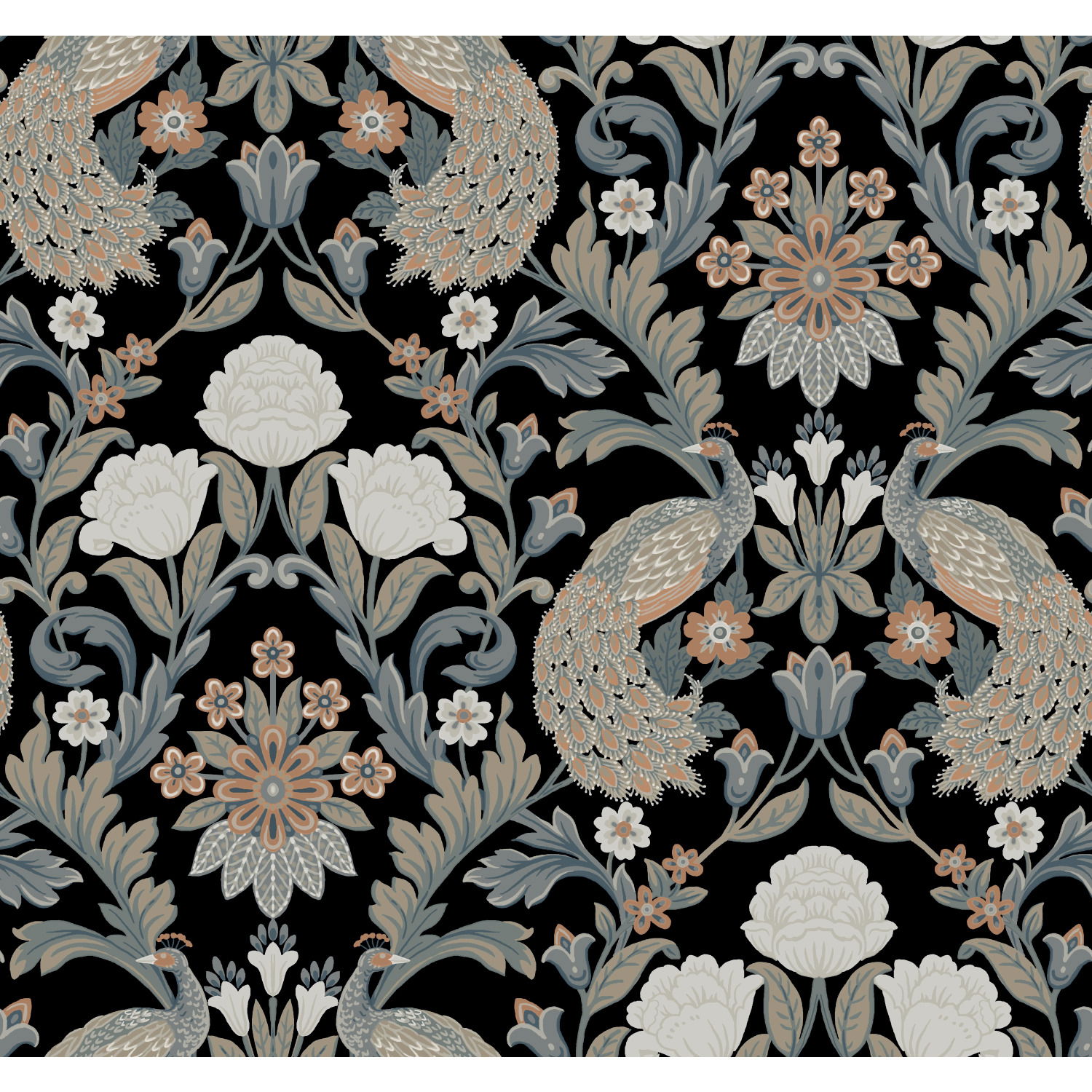 Plume Dynasty  Black Wallpaper large image 