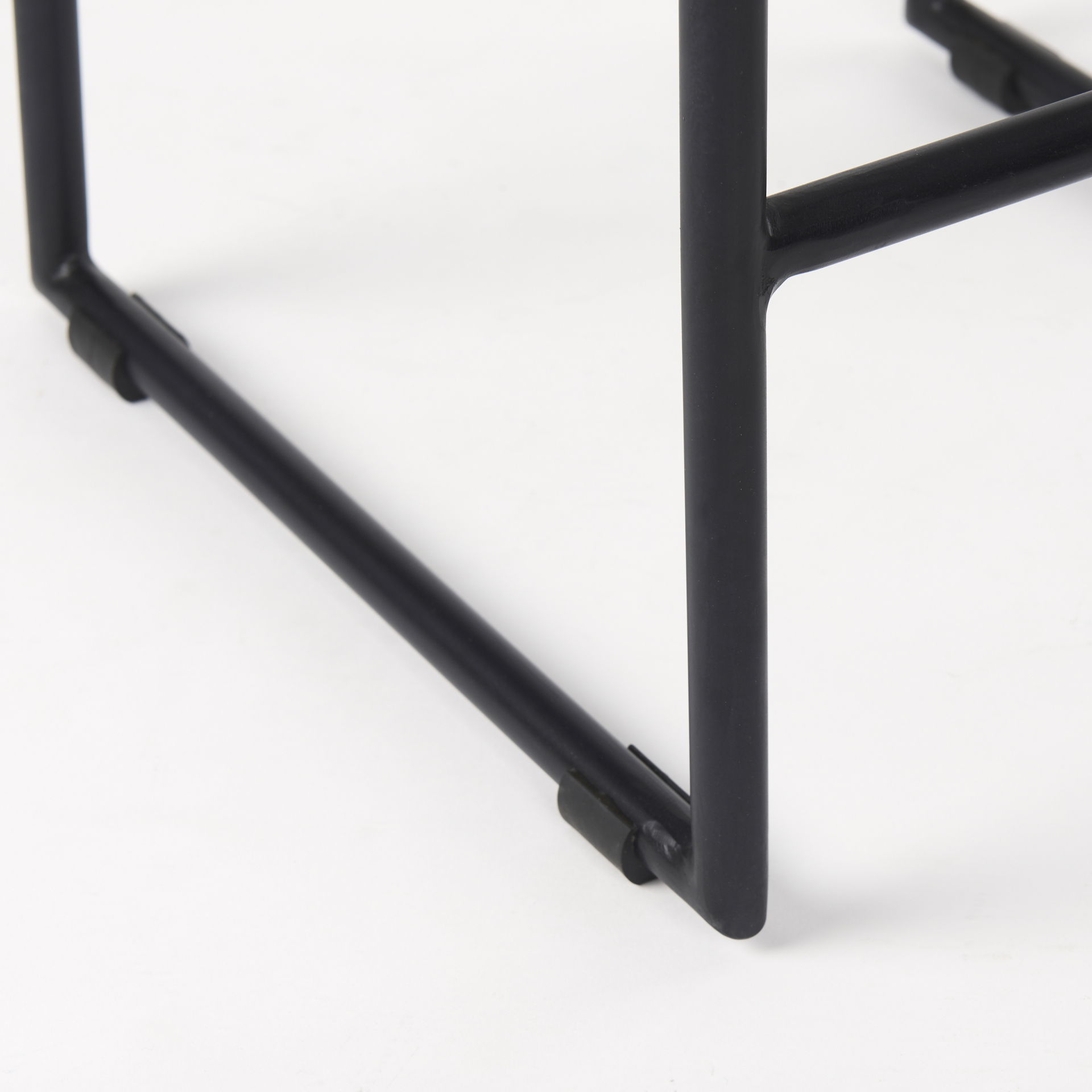 Givens 25.8'H Seat Height Natural Wood with Black Metal Counter Stool, Counter & Bar Stool by Mercana, 14.1" length x 15.8" width x 26" height View 11