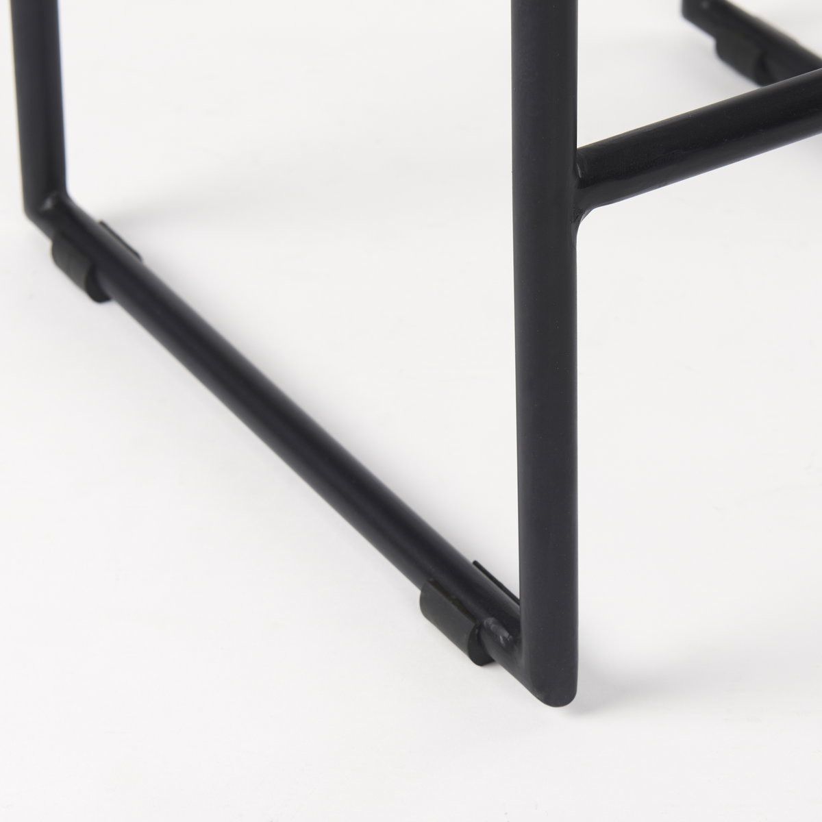 Givens Backless 26in Seat Counter Stool | Natural Wood with Black Metal, Counter & Bar Stool by Mercana, 14.1" length x 15.8" width x 26" height View 11