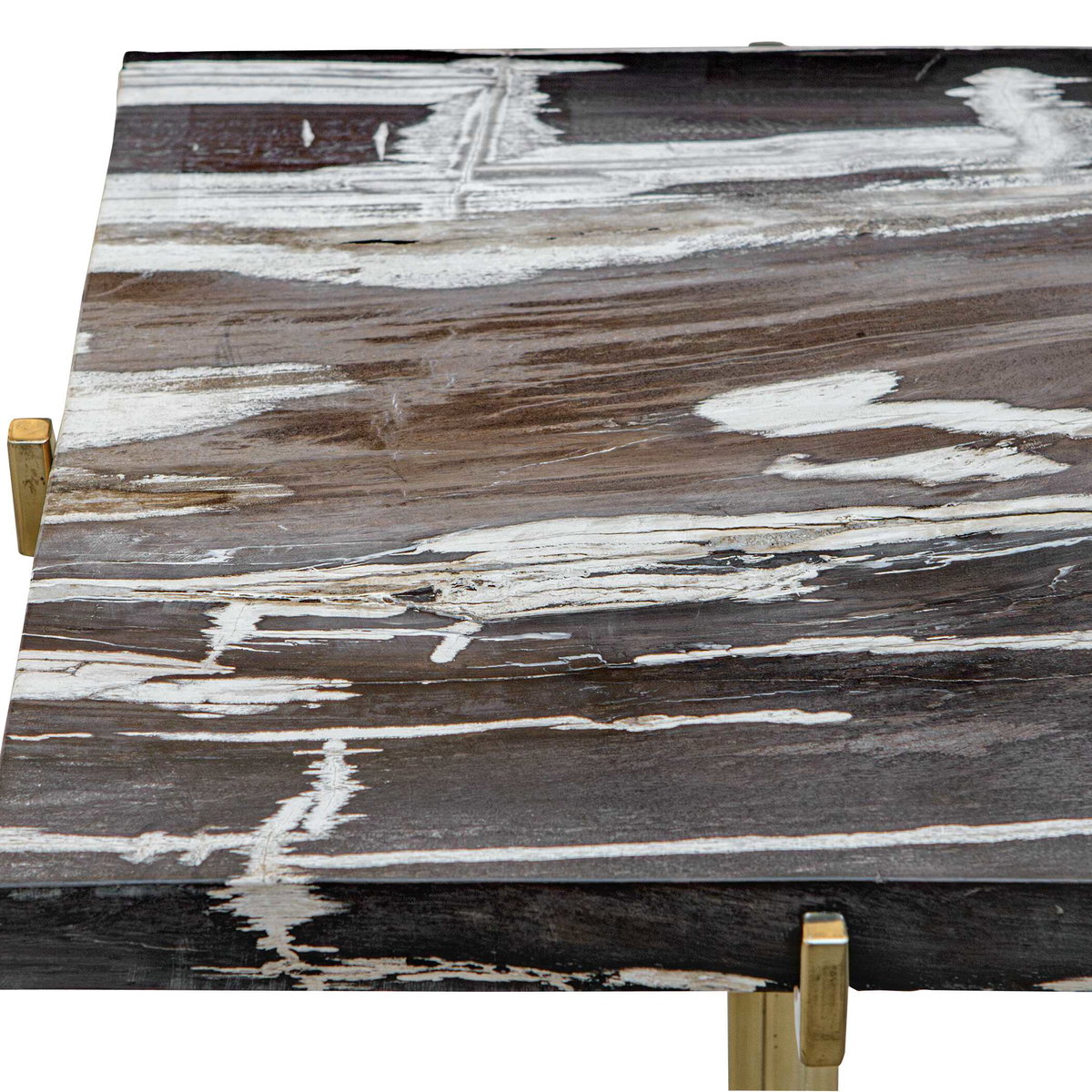 Rowman Petrified Wood Accent Table, Side & End Table by Uttermost, 14.9" width x 22.44" height x 14.9" depth View 8