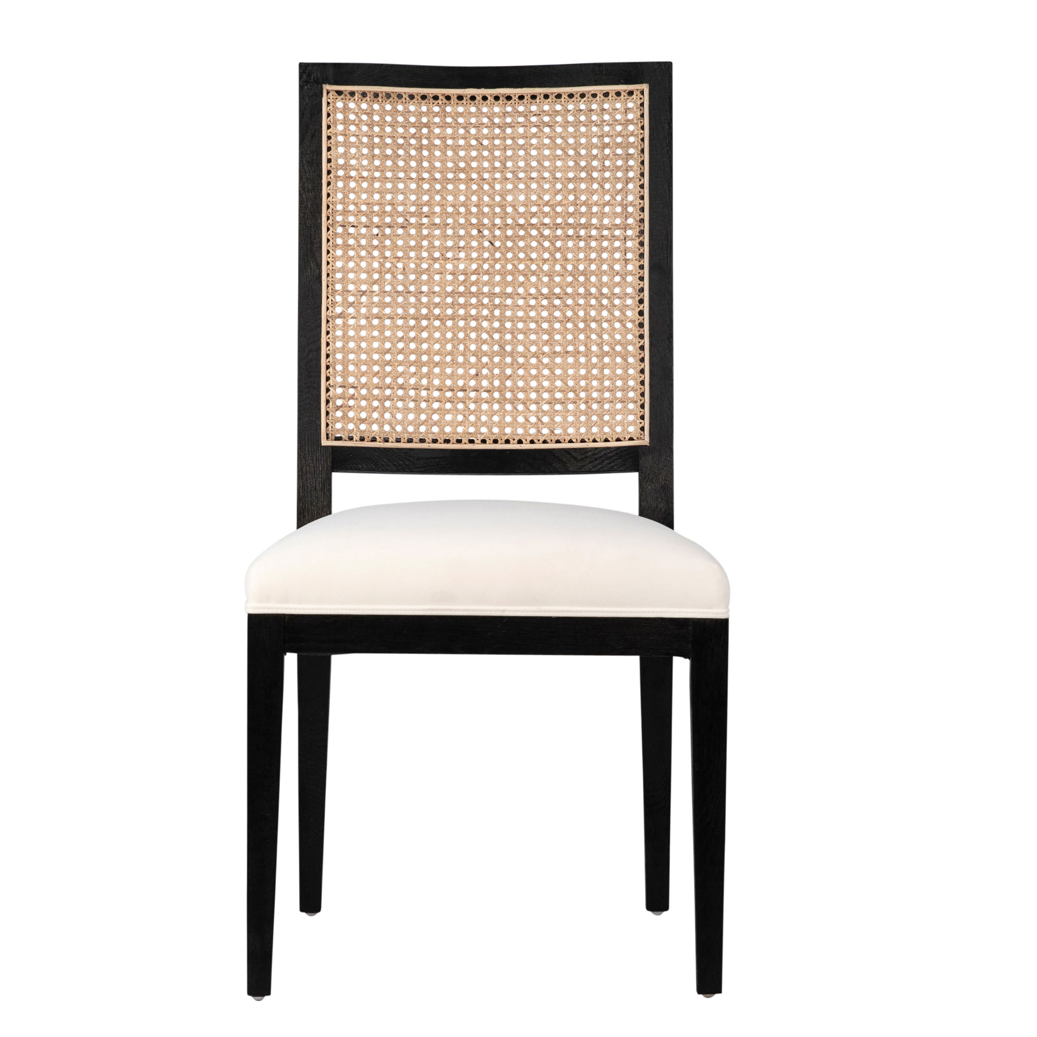 Norton Dining Chair Set of 2 Black, by Dovetail, 20" width x 39" height x 25.5" depth View 2
