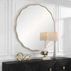 Aneta Large Gold Round Mirror, by Uttermost, 60" width x 60" height x 0.67" depth thumbnail 4