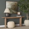 Grier 65' Light Brown Solid Wood with Cane Console Table, by Mercana, 65" length x 16" width x 29" height thumbnail 2