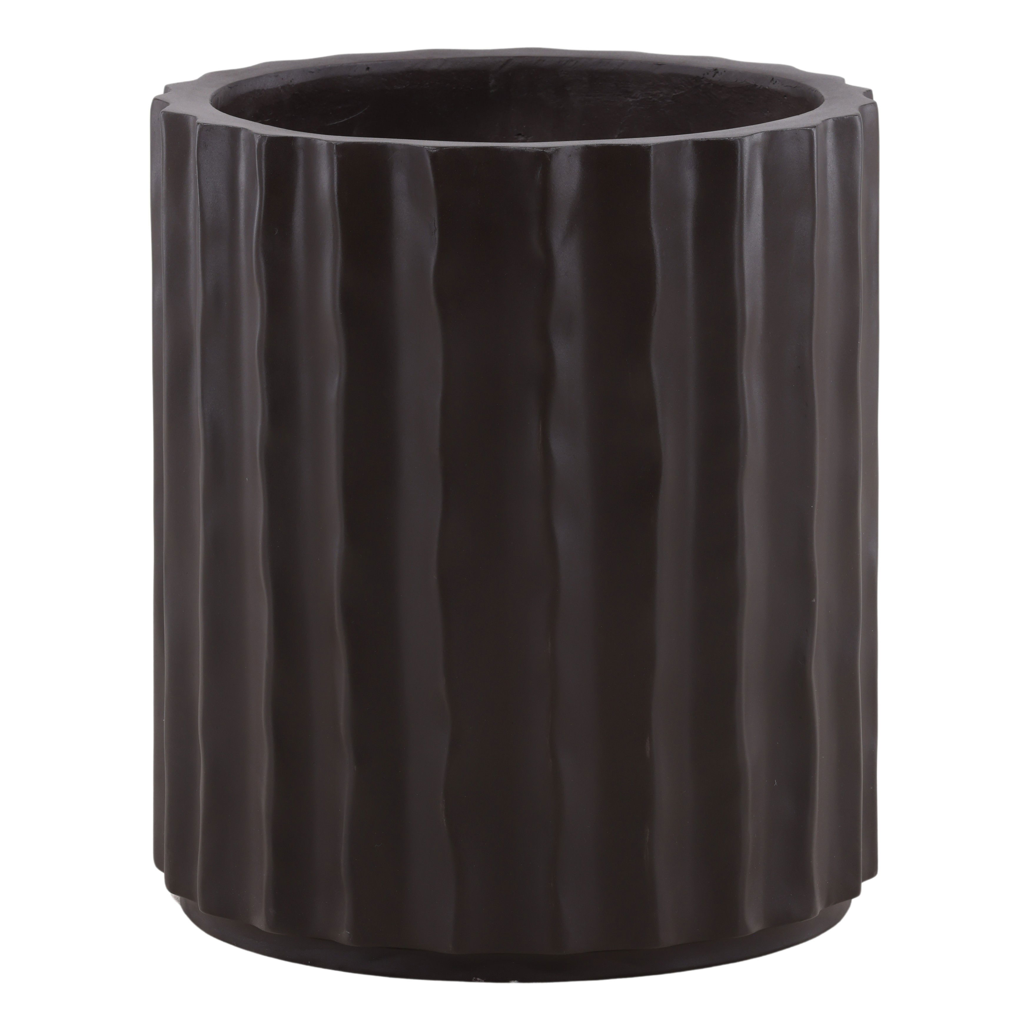 Quade Outdoor Planter Lava Small, by Dovetail, 20" width x 22.88" height x 20" diameter x 20" depth
