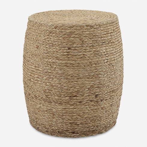 Resort Straw Accent Stool