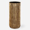 Echo Brass Drink Table, Side & End Table by Uttermost, 10.12" width x 22.5" height x 10.12" depth thumbnail 1
