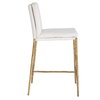 Ascend White Counter Stool, Counter & Bar Stool by Uttermost, 18.25" width x 38.75" height x 21.75" depth thumbnail 6