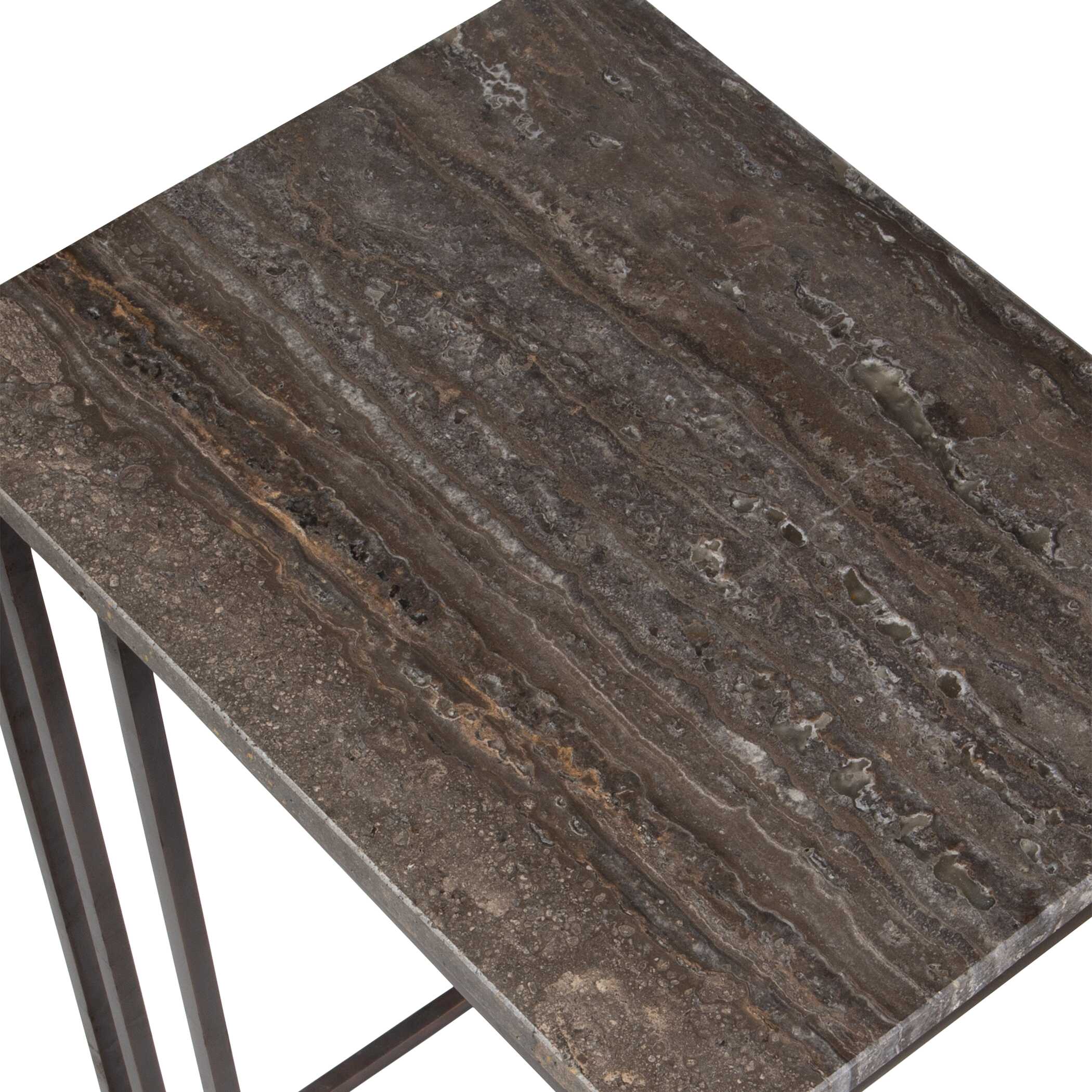 Theodore Travertine Accent Table large image 