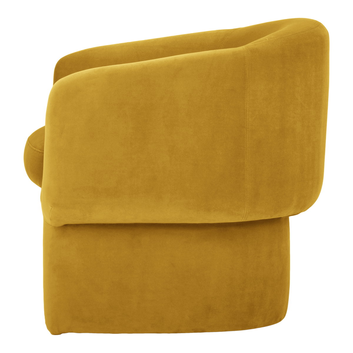 Franco Chair Mustard, Accent Chair by Moe's Home, 27.5" width x 27.5" height x 28" depth View 3