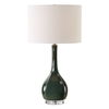 Essex Green Glass Table Lamp, by Uttermost, 15" width x 27.25" height x 15" depth thumbnail 1