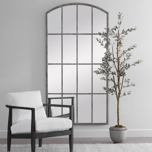 Amiel Ivory Arched Mirror