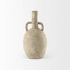 Zenni  Warm Beige Ceramic Vase, by Mercana, 6.1" length x 6.1" width x 12.01" height thumbnail 4