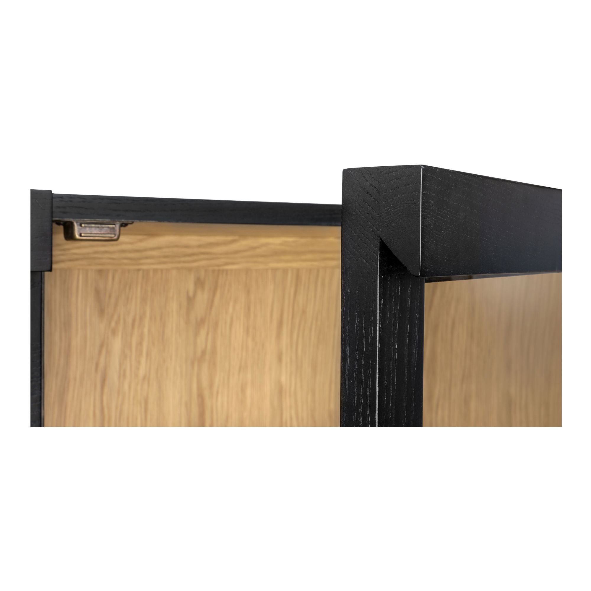 Charlotte Tall Cabinet Black, Cabinets & Sideboard by Moe's Home, 40" width x 80" height x 18.85" depth View 9