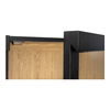 Charlotte Tall Cabinet Black, Cabinets & Sideboard by Moe's Home, 40" width x 80" height x 18.85" depth thumbnail 9