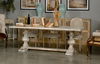*Lionisio Trestle Table,Disrupted White, Dining Table by Sarreid, 84" length x 41" width x 30" height thumbnail 13